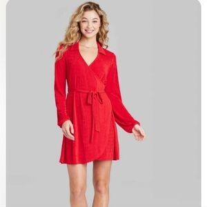 Brand New Red Wrap Dress